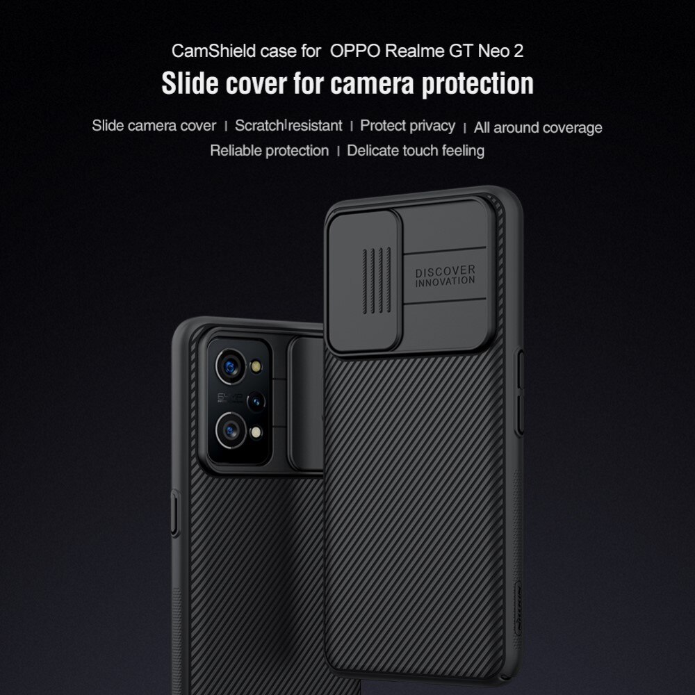 CamShield Hülle Realme GT Neo 2 Schwarz