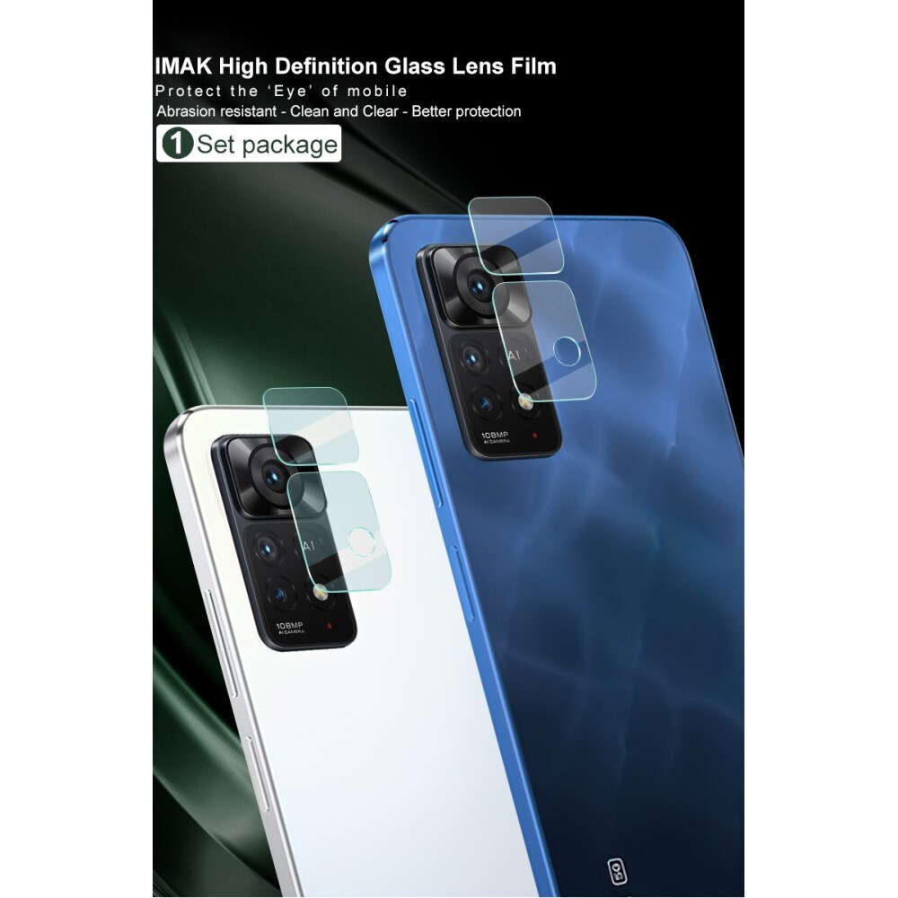 Panzerglas für Kamera 0.2mm Xiaomi Redmi Note 11 Pro (2 Stück) Transparent