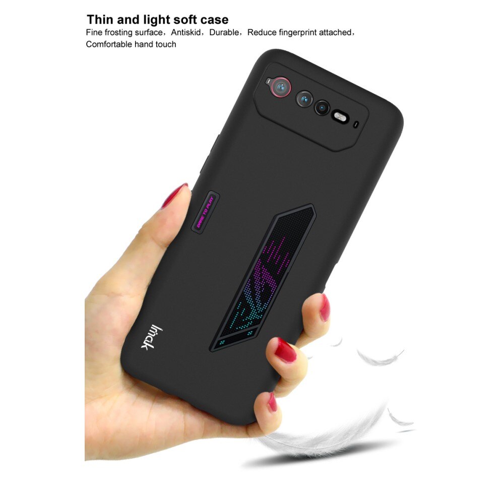 Frosted TPU Case Asus ROG Phone 6 Schwarz