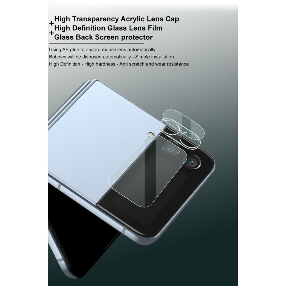 Panzerglas für Rückseitenbildschirm + Kamera Samsung Galaxy Z Flip 4