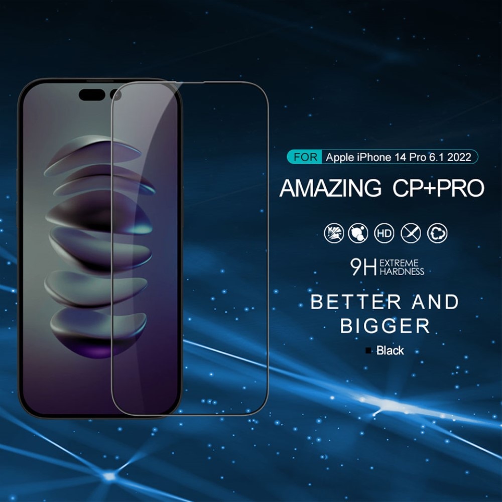 Amazing CP+PRO Panzerglas iPhone 14 Pro Schwarz