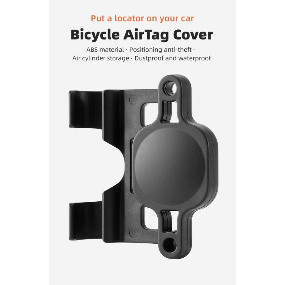 Apple Airtag Fahrradhalterung mit Pumpenhalter Schwarz