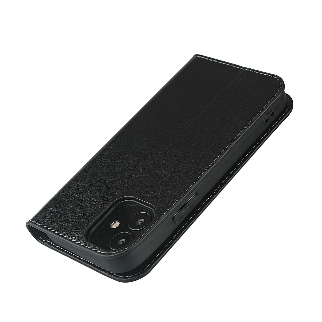 iPhone XR Handytasche aus Echtem Leder schwarz