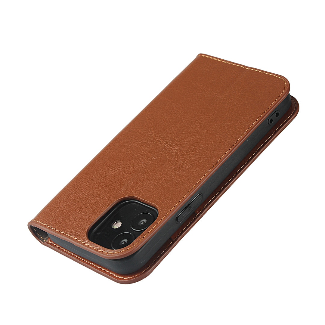 iPhone 11 Handytasche aus Echtem Leder braun