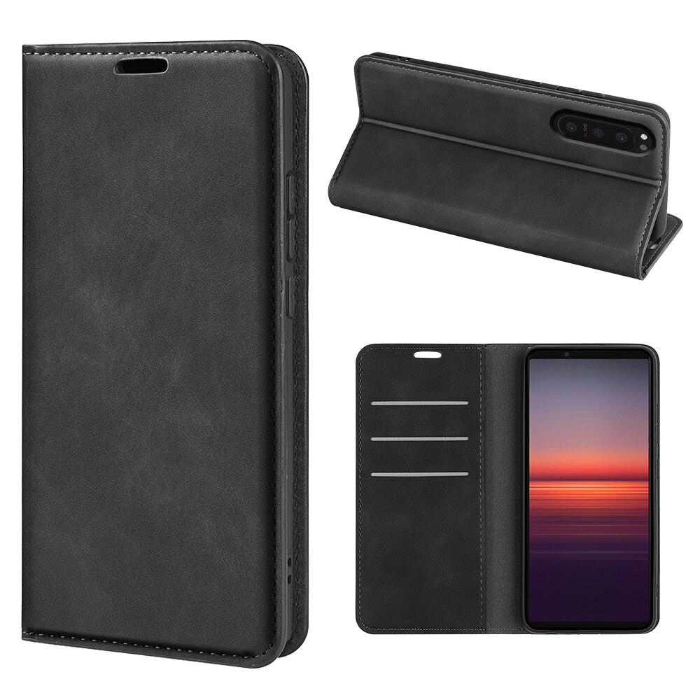 Sony Xperia 5 II Slim Handytasche Schwarz