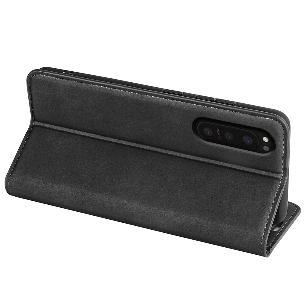 Sony Xperia 5 II Slim Handytasche Schwarz
