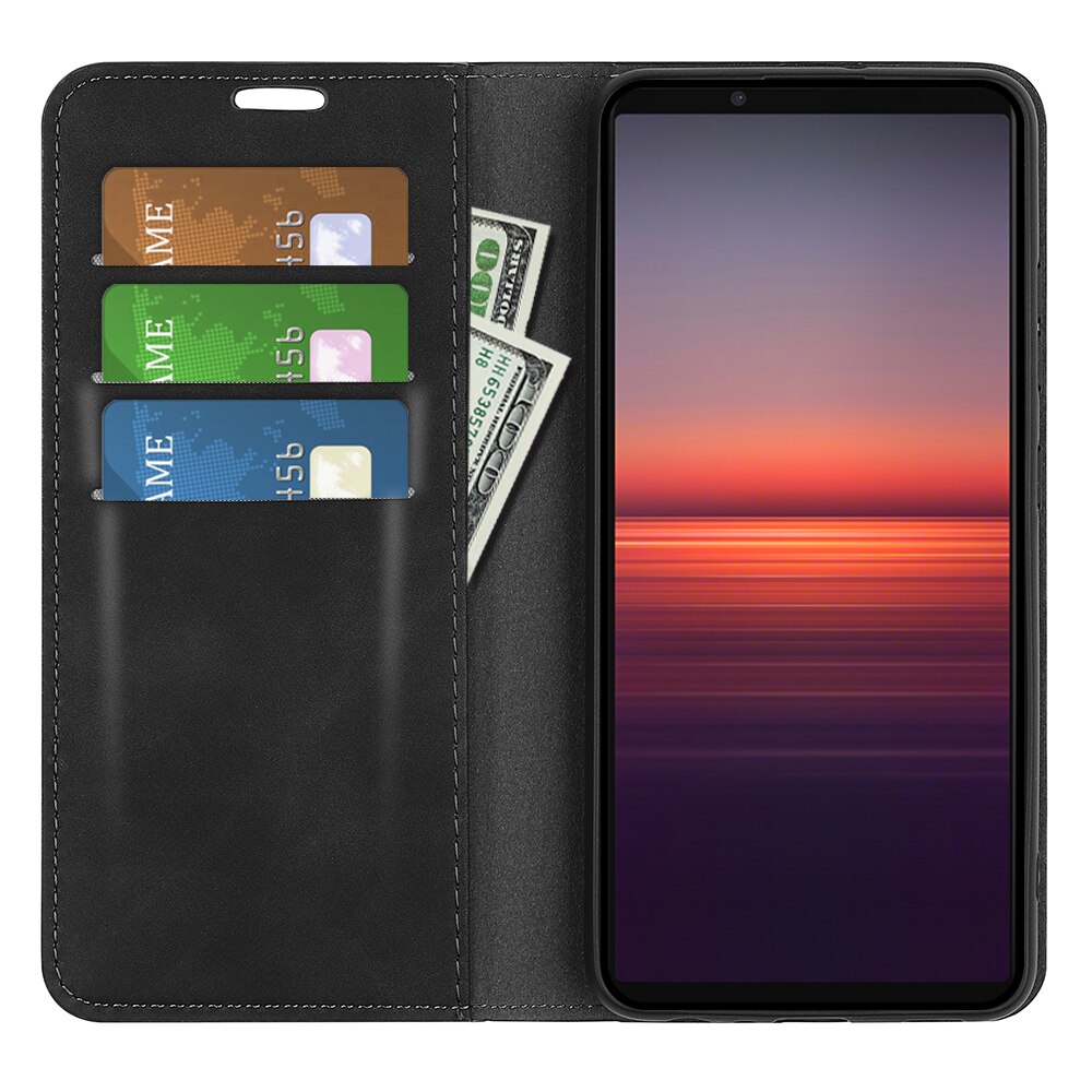 Sony Xperia 5 II Slim Handytasche Schwarz
