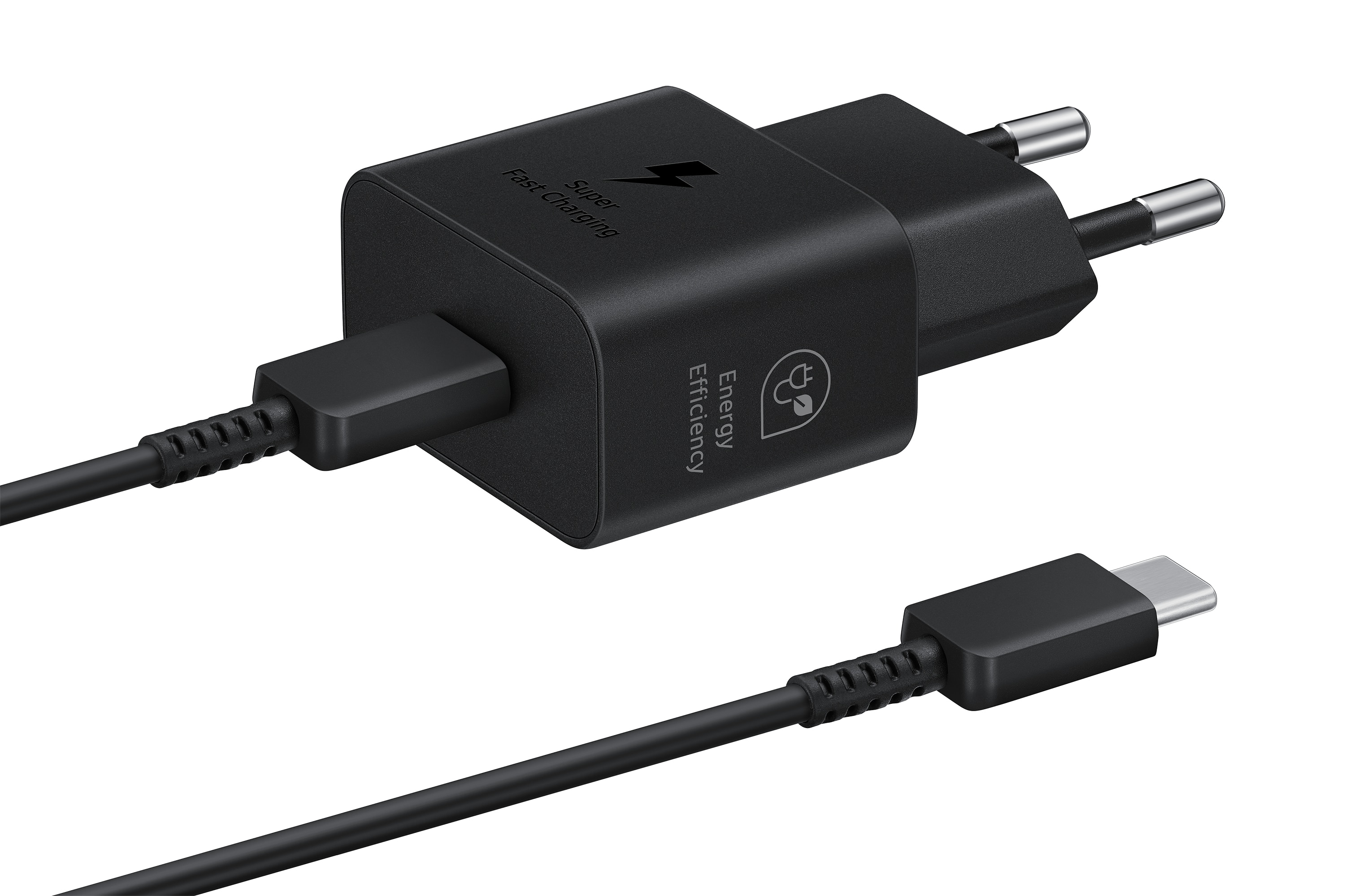 Power Wand-Ladegerät + Kabel Fast Charge 25W PD USB-C, schwarz