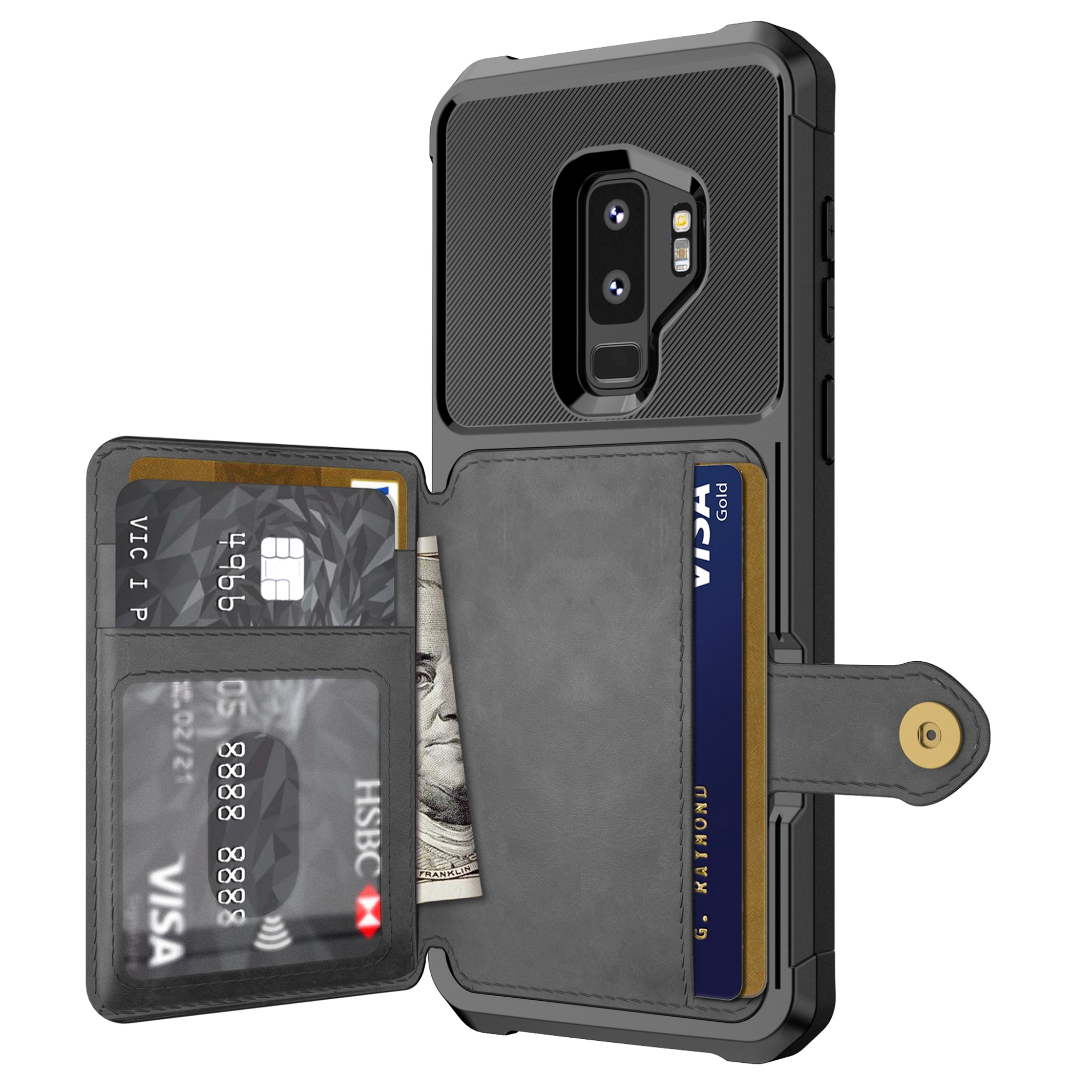 Samsung Galaxy S9 Plus Tough Multi-slot Case schwarz