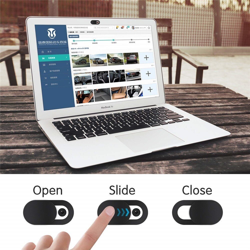 Datenschutzabdeckung für Webcam schwarz