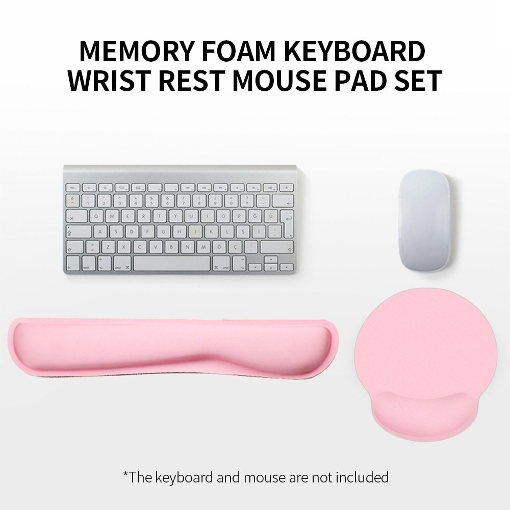 Handgelenkstütze für Tastatur und Mousepad, rosa