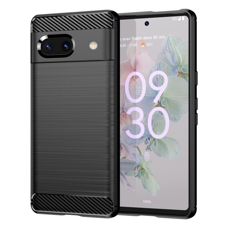 Google Pixel 7a Hülle TPU Brushed Black