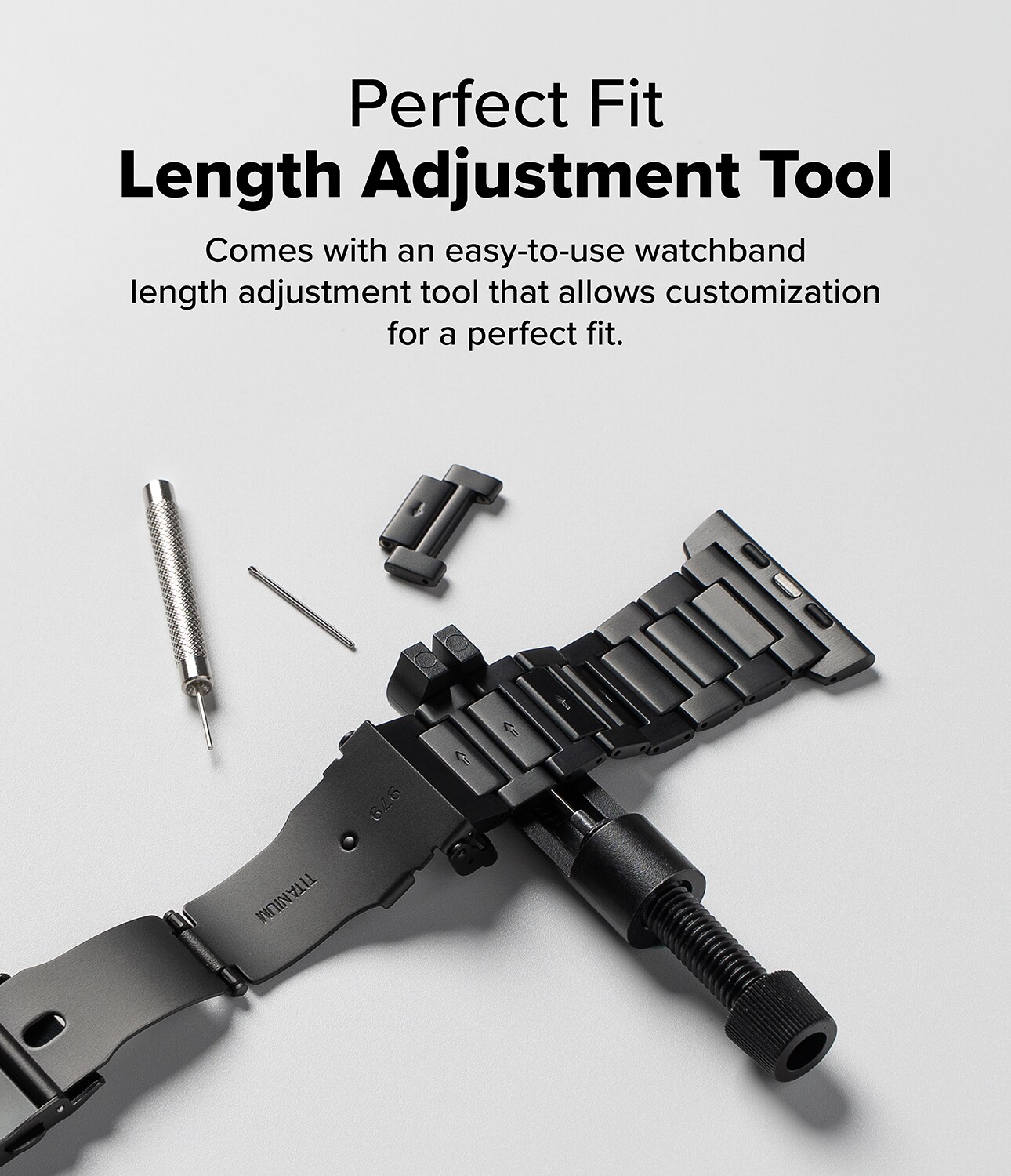 Titanium One Armband Apple Watch Ultra 49mm 3rd Gen Black