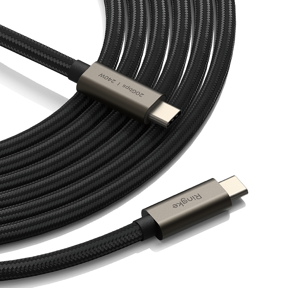 USB-C -> USB-C 3.2 Gen 2x2 Kabel 1m, schwarz