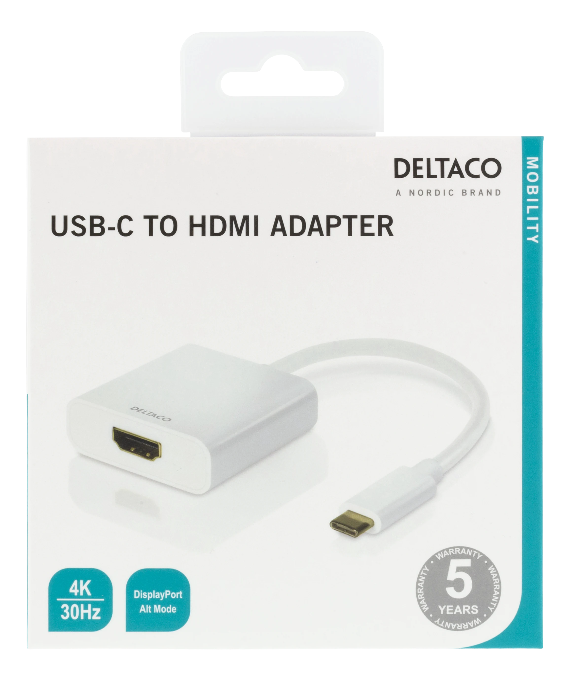 USB-C zu HDMI  Adapter Weiß