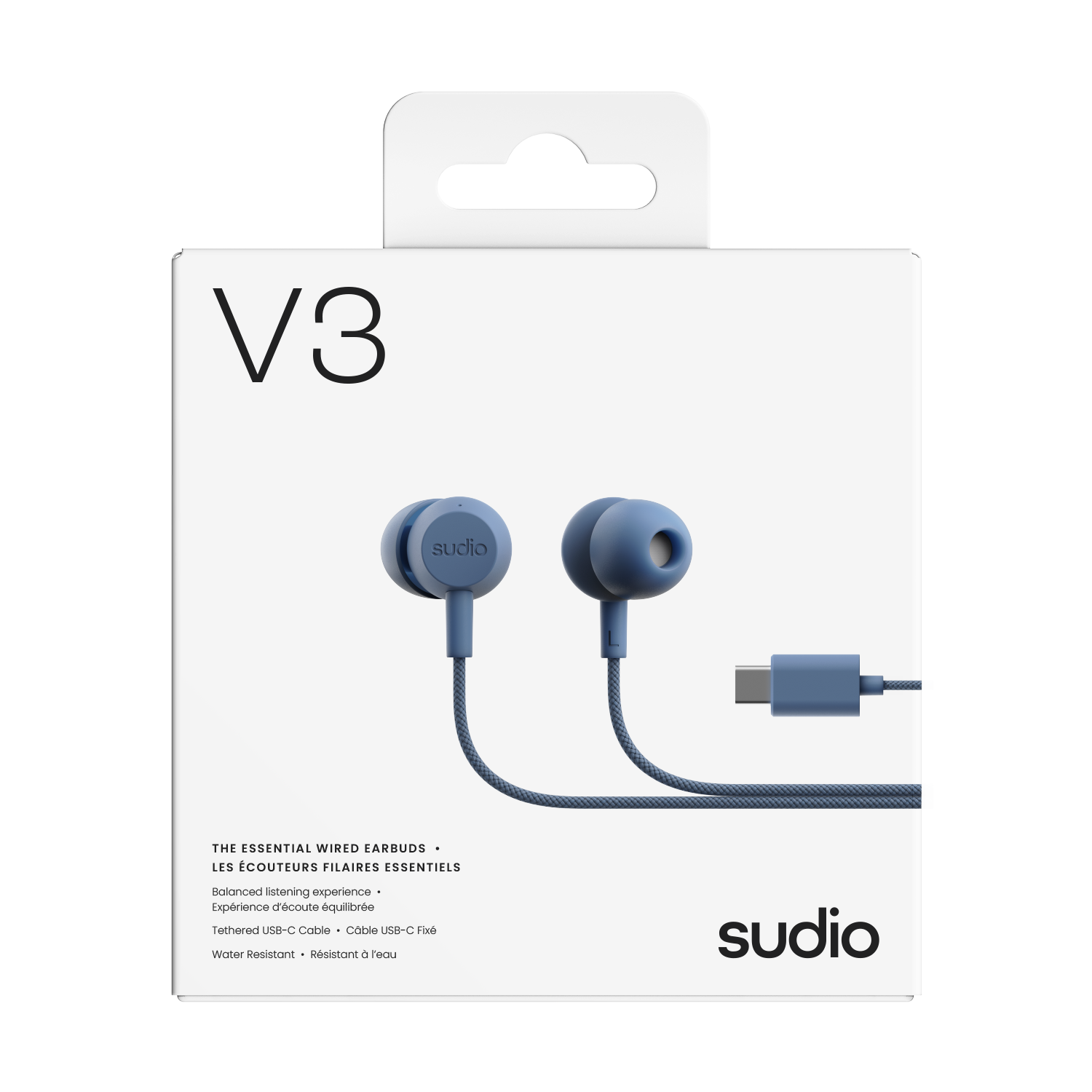V3 Kabelgebundene Kopfhörer USB-C Blau
