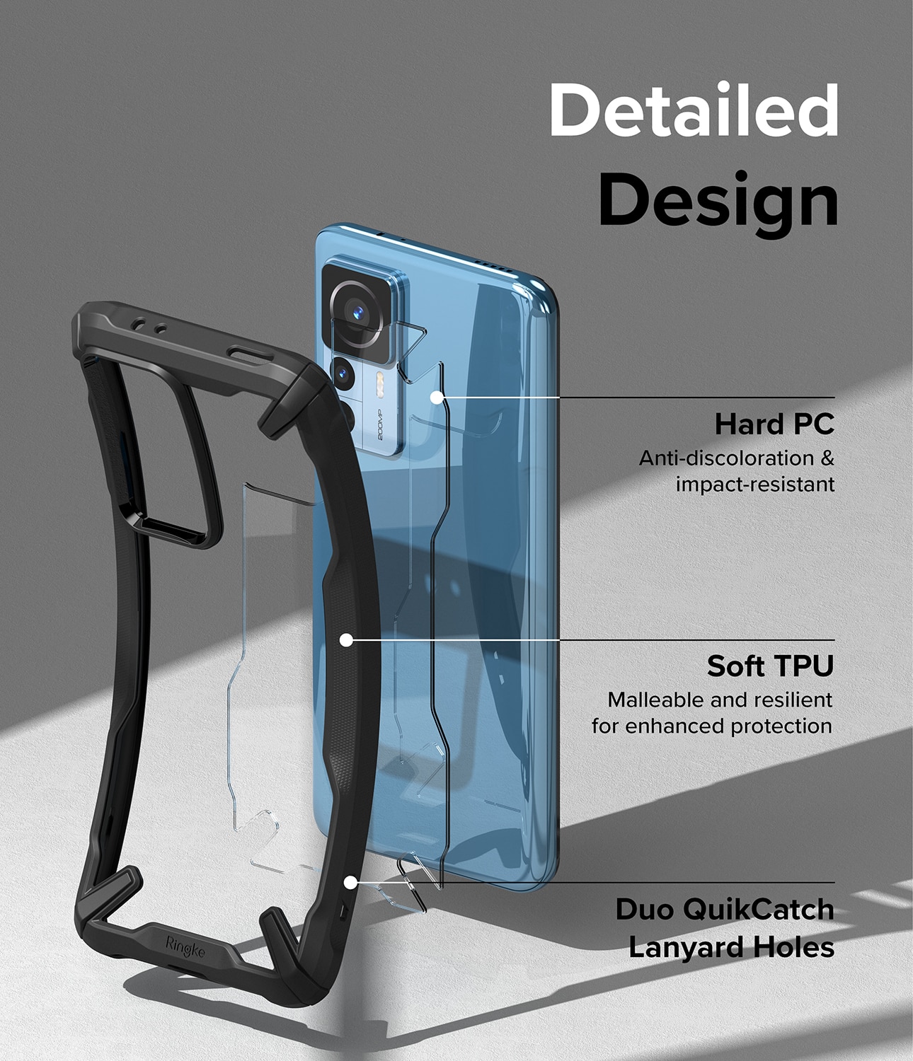 Fusion X Case Xiaomi 12T/12T Pro Schwarz