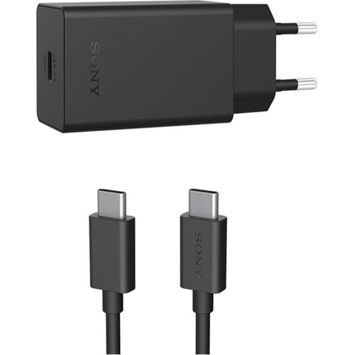 Schnellladegerät Ladegerät + Kabel USB-C 30W, schwarz