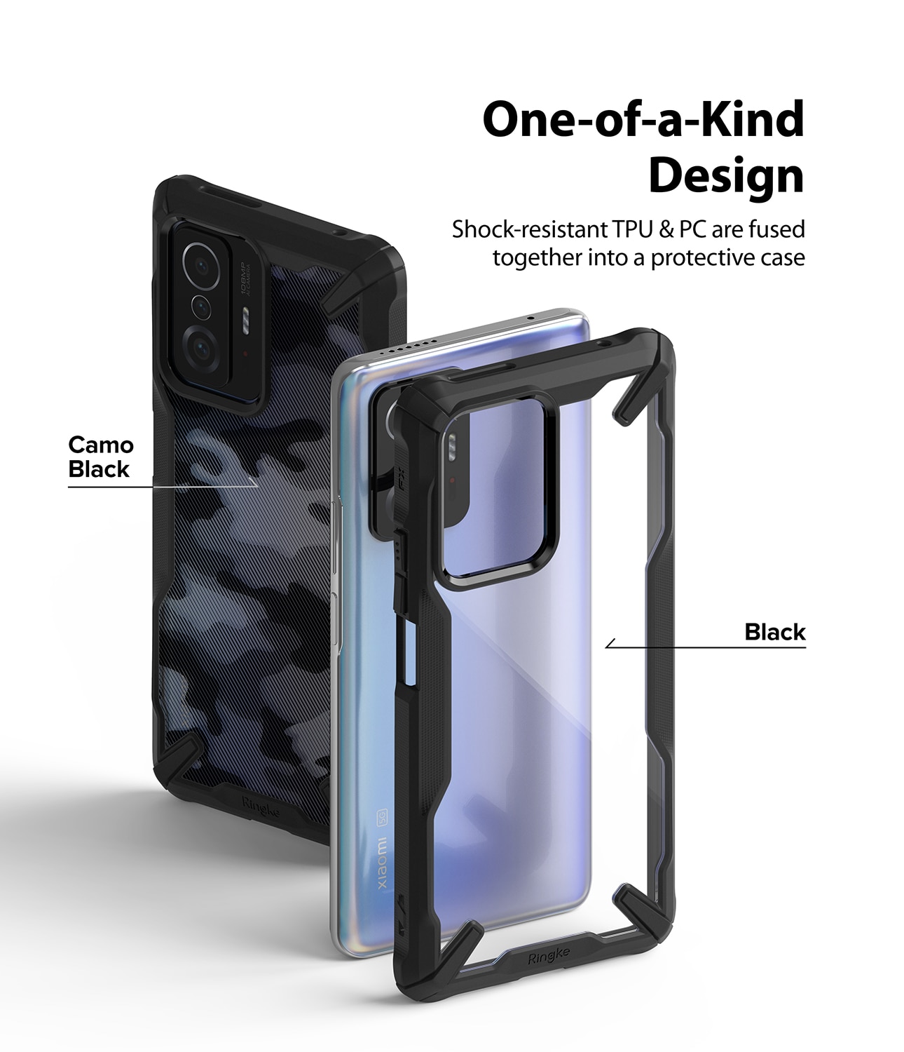 Fusion X Case Xiaomi 11T/11T Pro Schwarz
