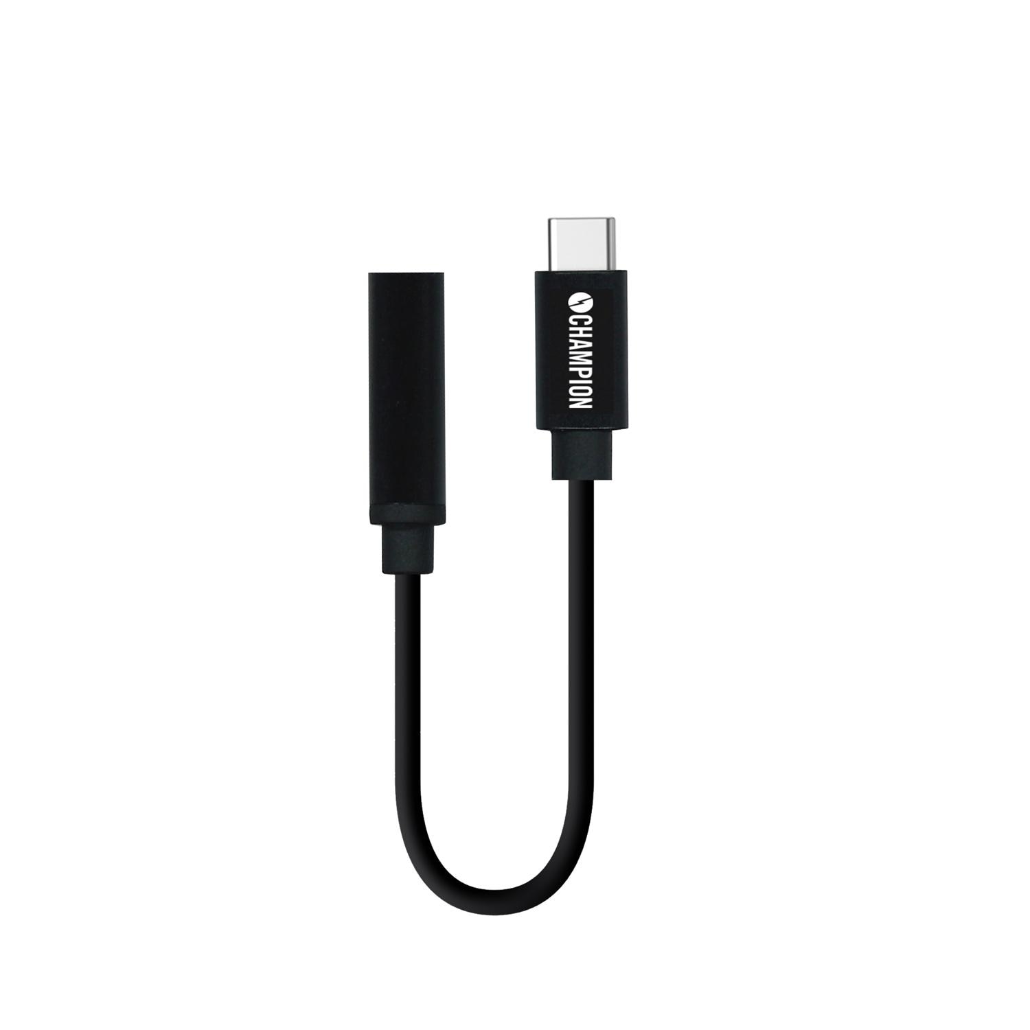 USB-c auf 3.5mm Klinke Adapter USB-C Schwarz