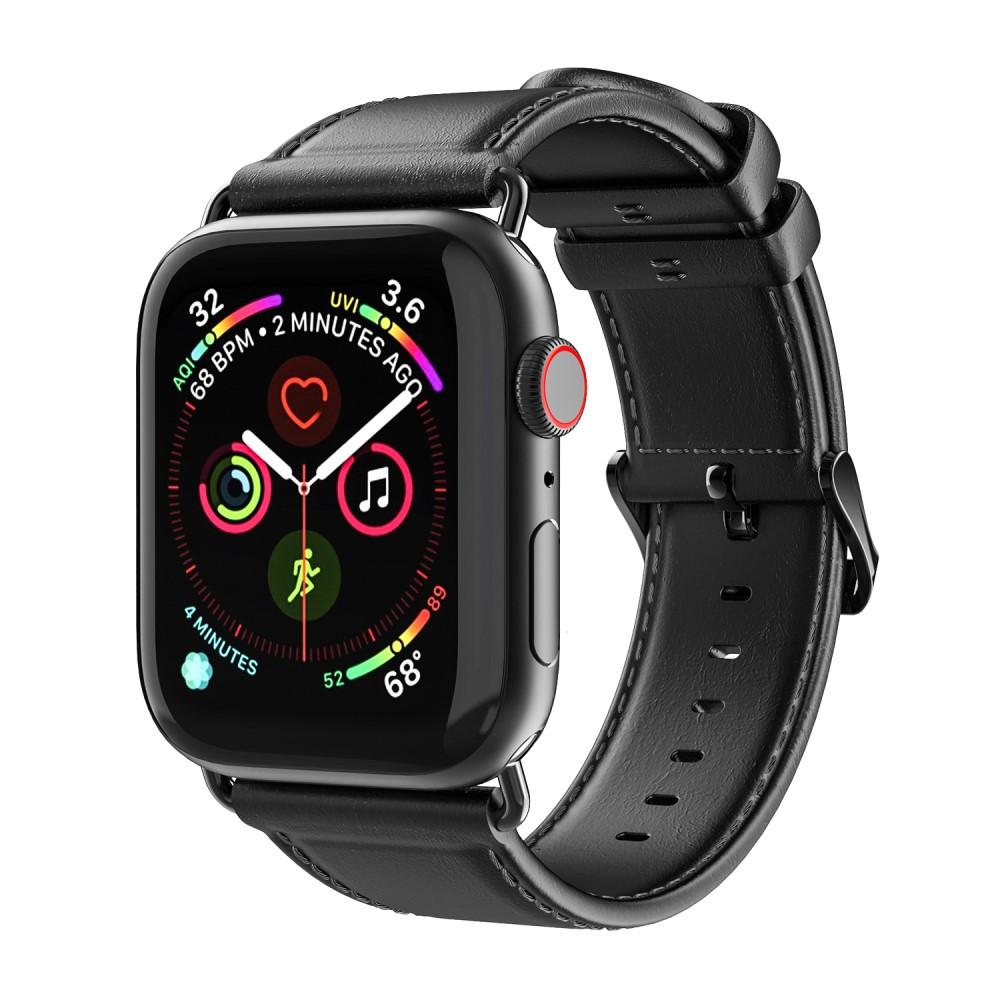 Leather Armband Apple Watch 45mm Series 8 Black