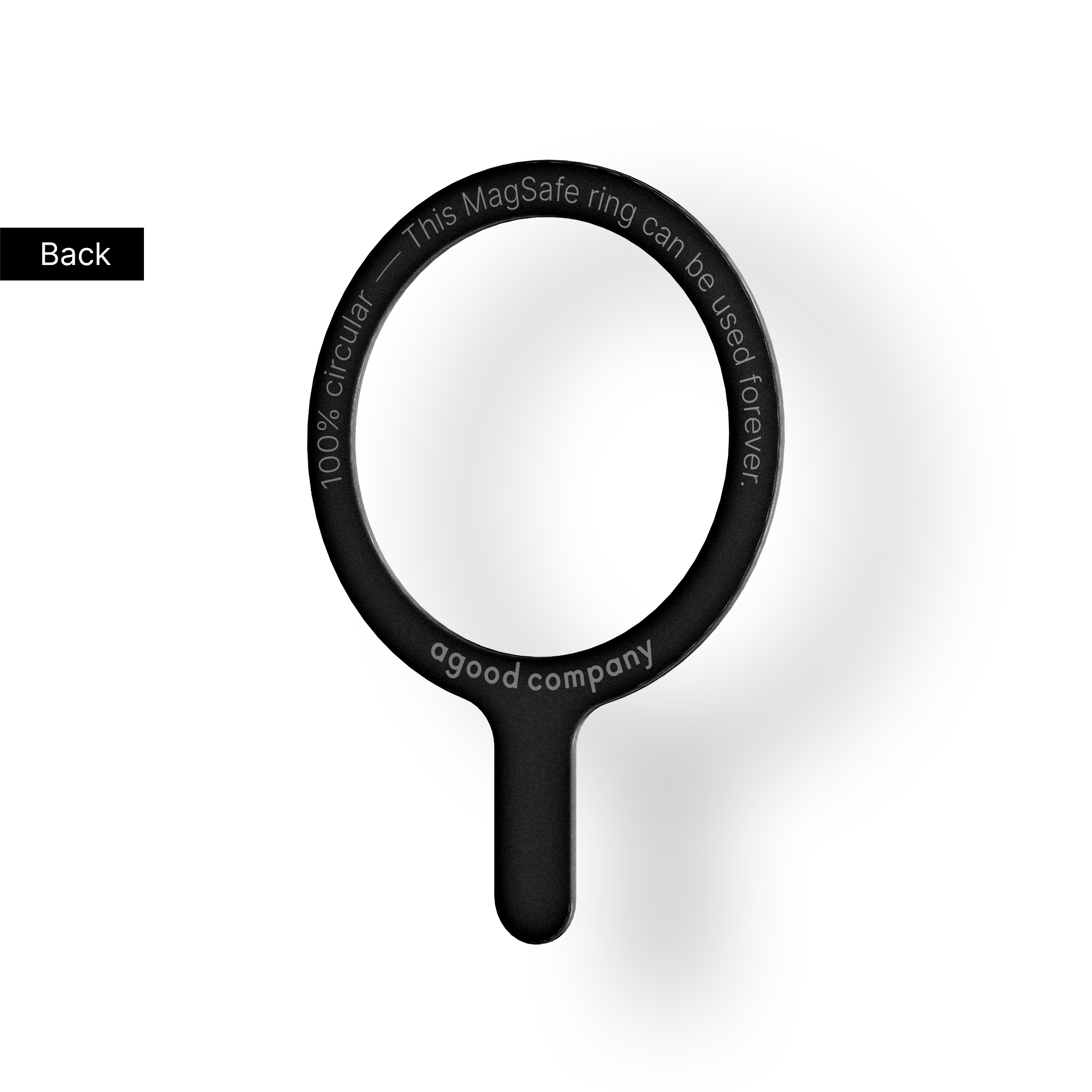 Abnehmbarer MagSafe-Ring, schwarz