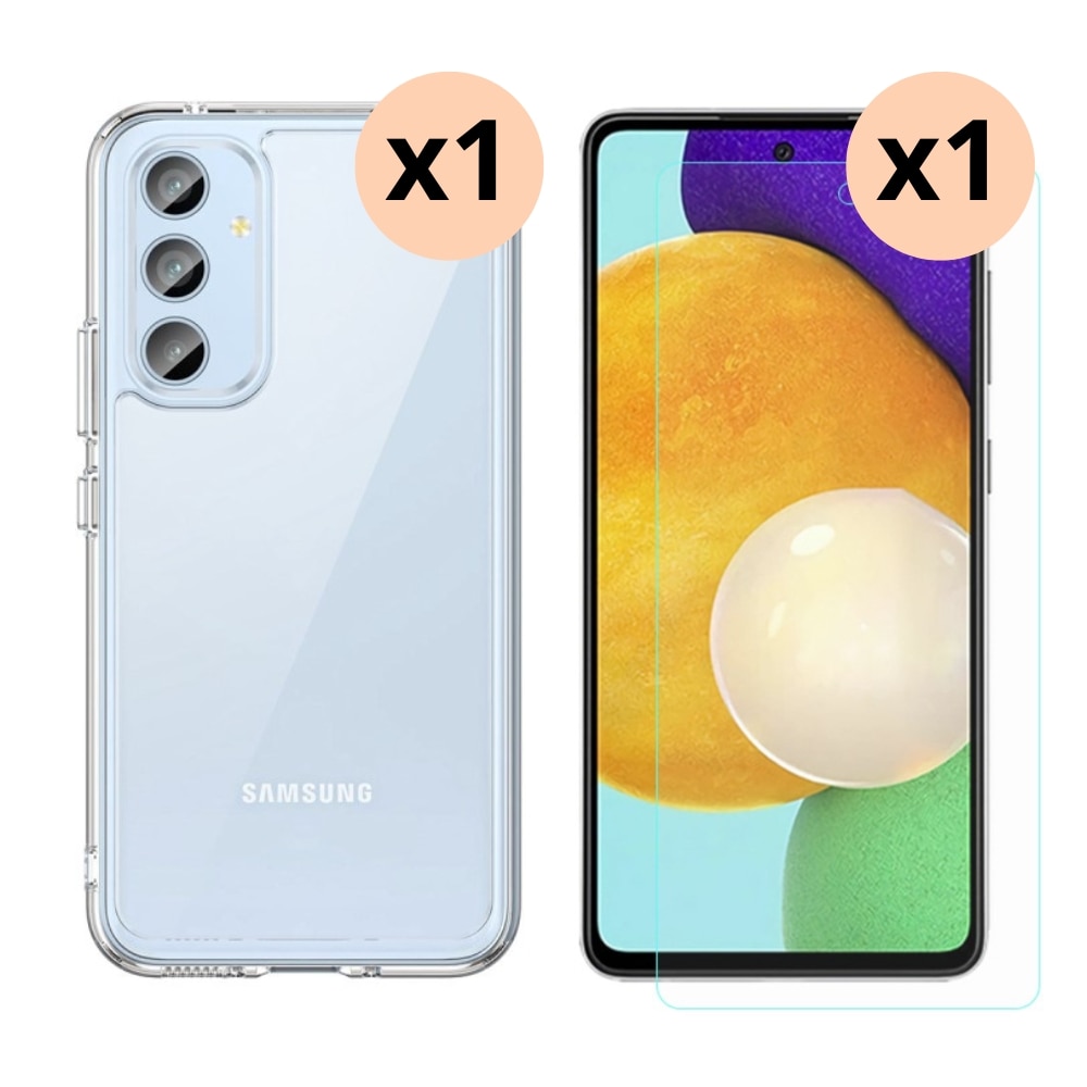 Samsung Galaxy A54 Kit mit Hülle und Displayschutz-Panzerglas