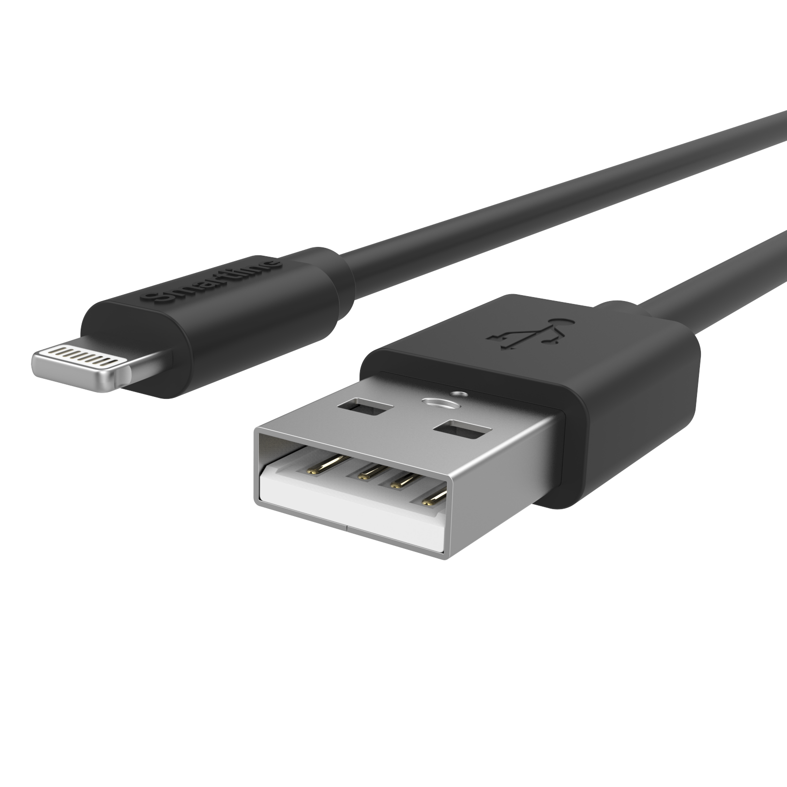 USB-kabel Lightning 3m Schwarz