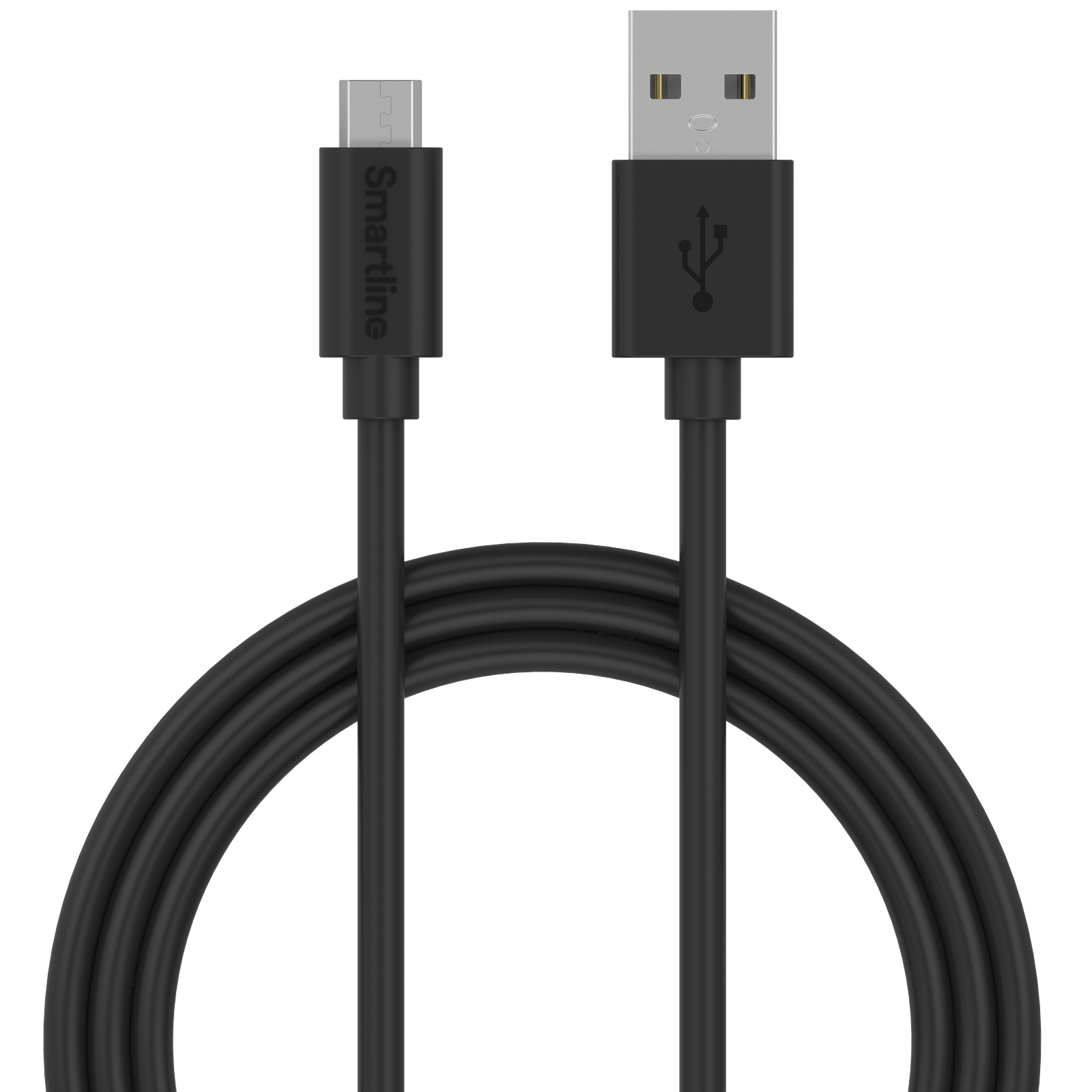 USB-kabel MicroUSB 2m Schwarz