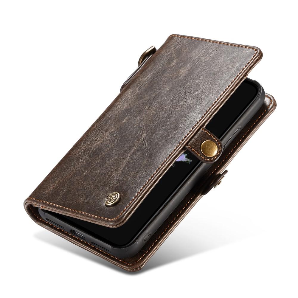 Leder Wallet Magnet iPhone X/XS Braun