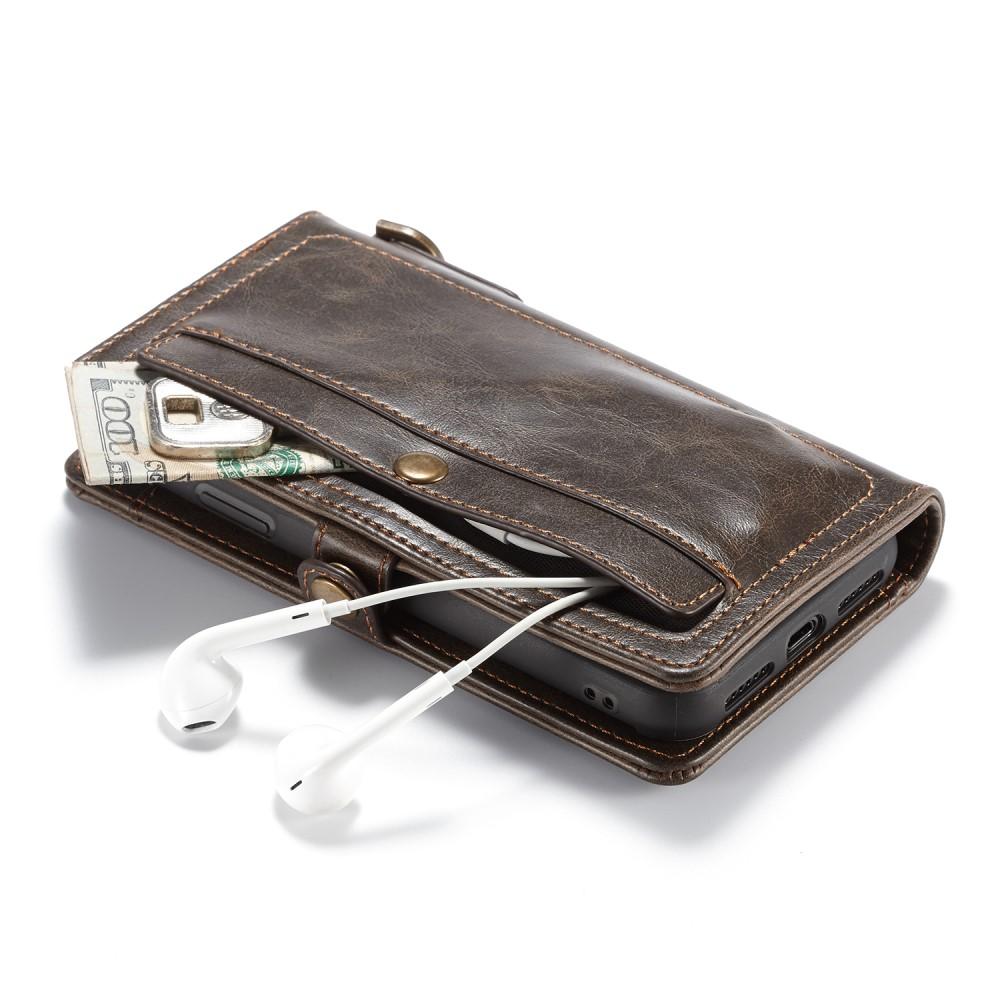 Leder Wallet Magnet iPhone X/XS Braun