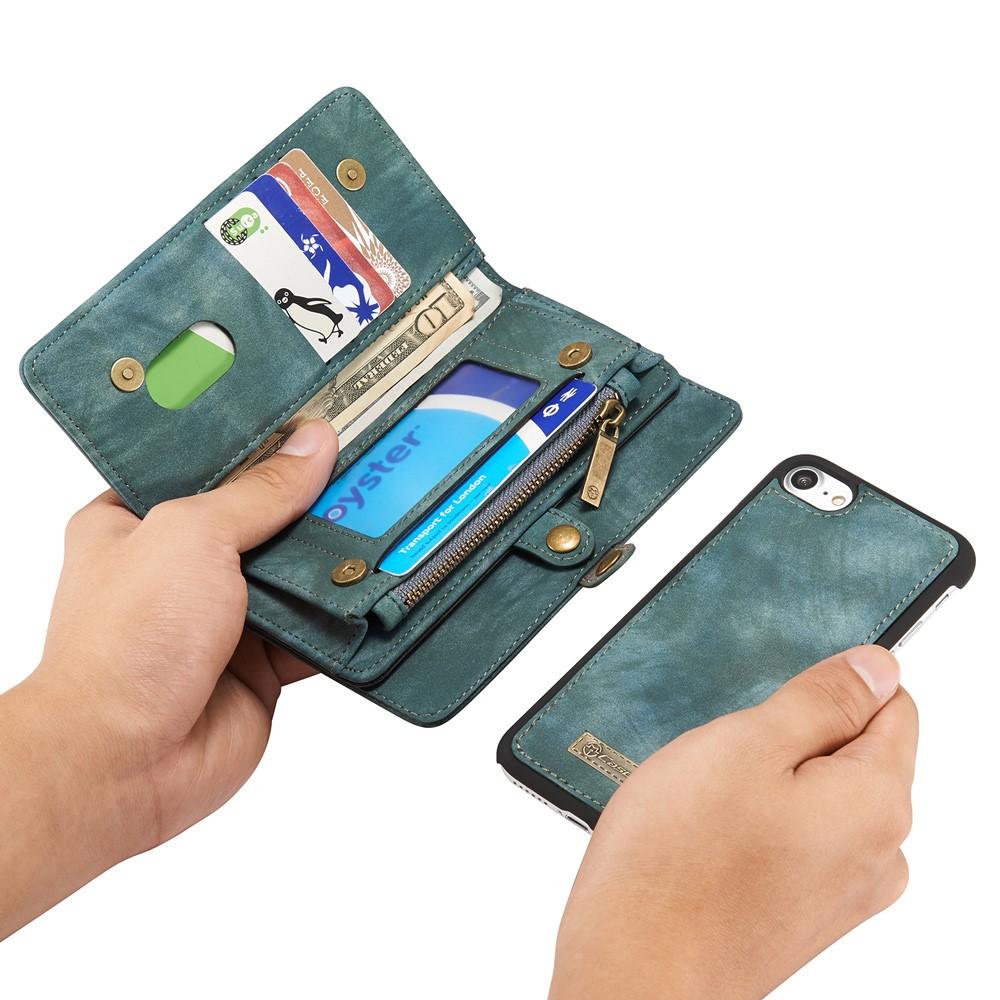 Multi-slot Portemonnaie-Hülle iPhone 7 blau