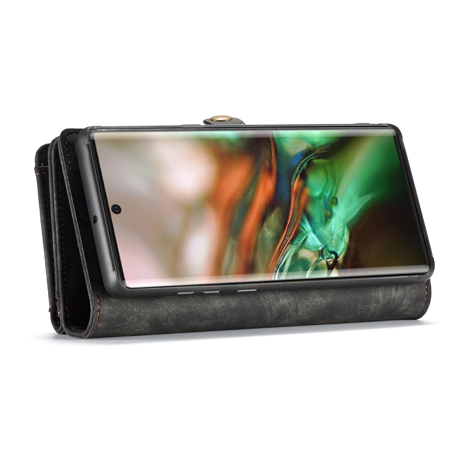 Multi-slot Portemonnaie-Hülle Samsung Galaxy Note 10 Plus Grau