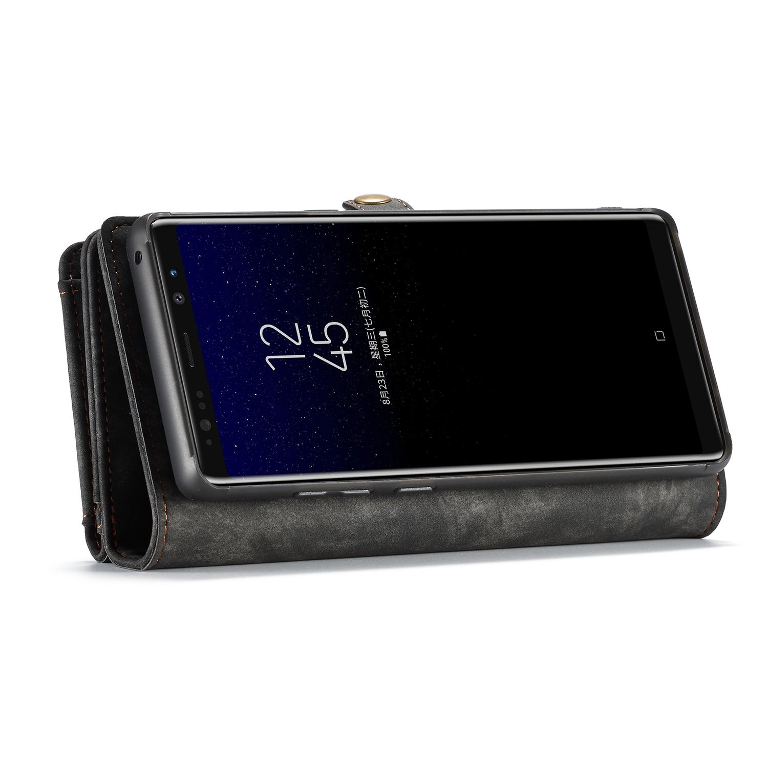 Multi-slot Portemonnaie-Hülle Samsung Galaxy Note 8 Grau