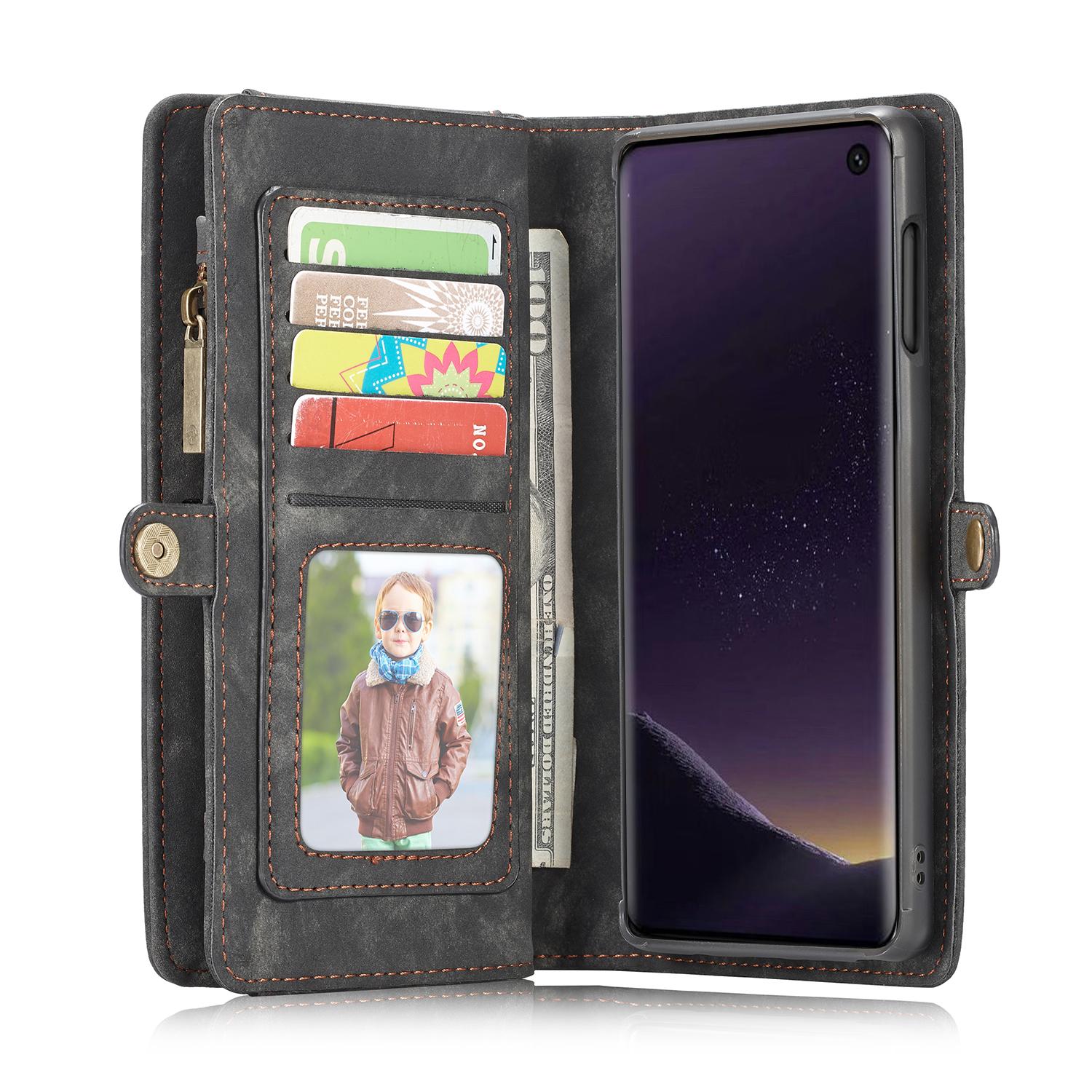 Multi-slot Portemonnaie-Hülle Samsung Galaxy S10e Grau