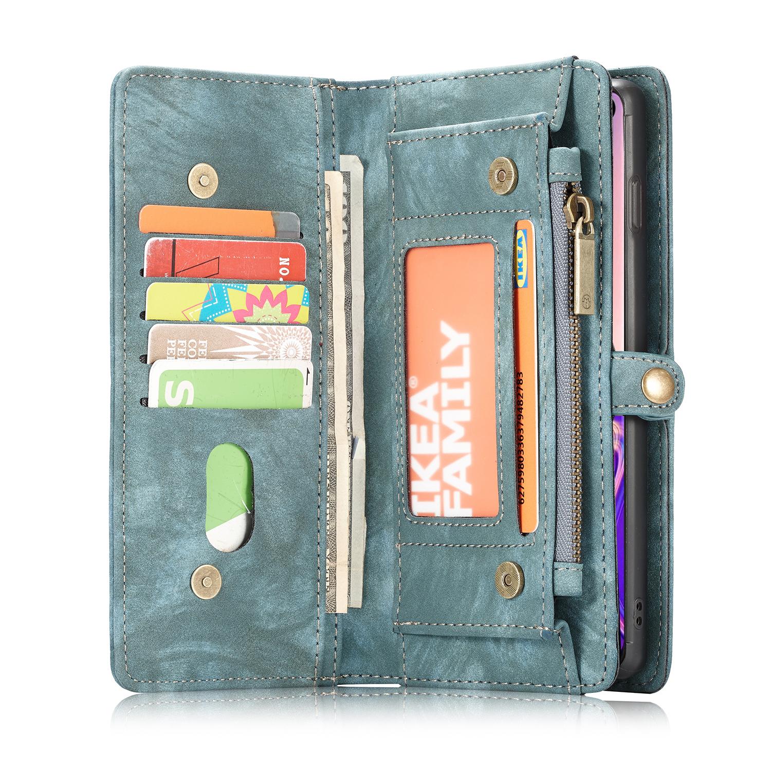 Multi-slot Portemonnaie-Hülle Samsung Galaxy S10 Plus Blau