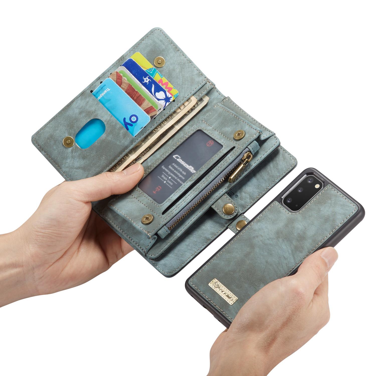 Multi-slot Portemonnaie-Hülle Samsung Galaxy S20 Blau