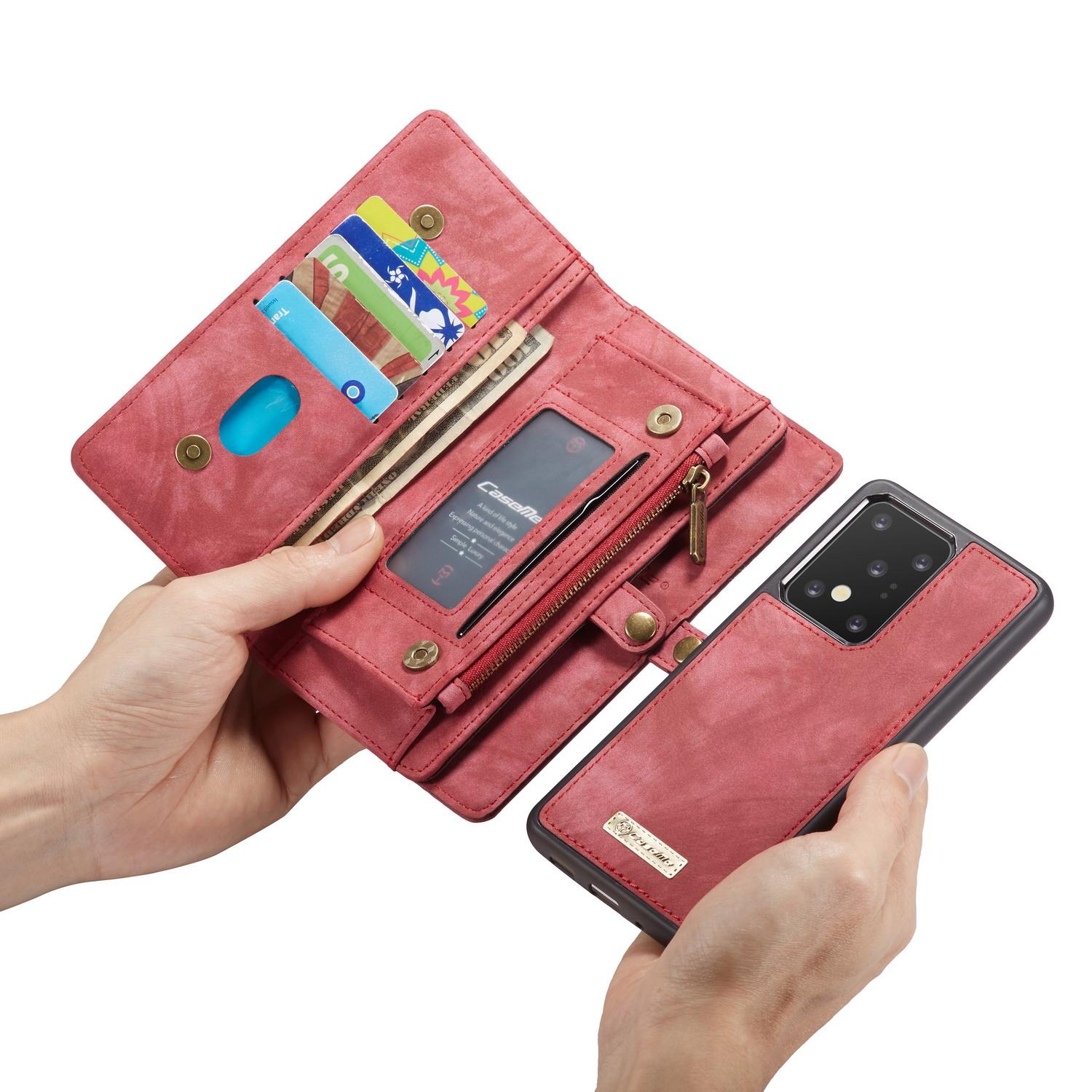 Multi-slot Portemonnaie-Hülle Samsung Galaxy S20 Ultra Rot