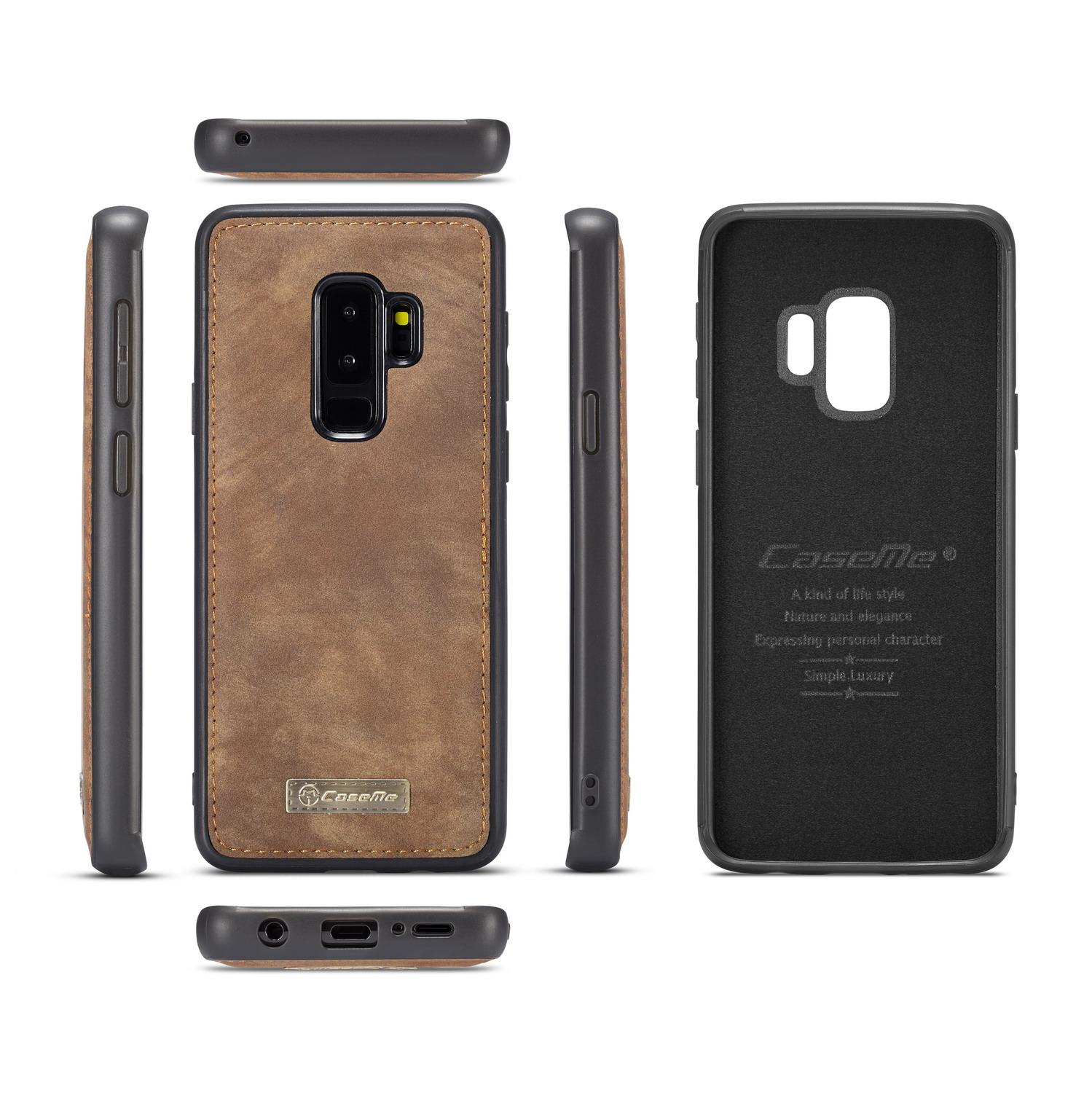 Multi-slot Portemonnaie-Hülle Samsung Galaxy S9 Plus Braun