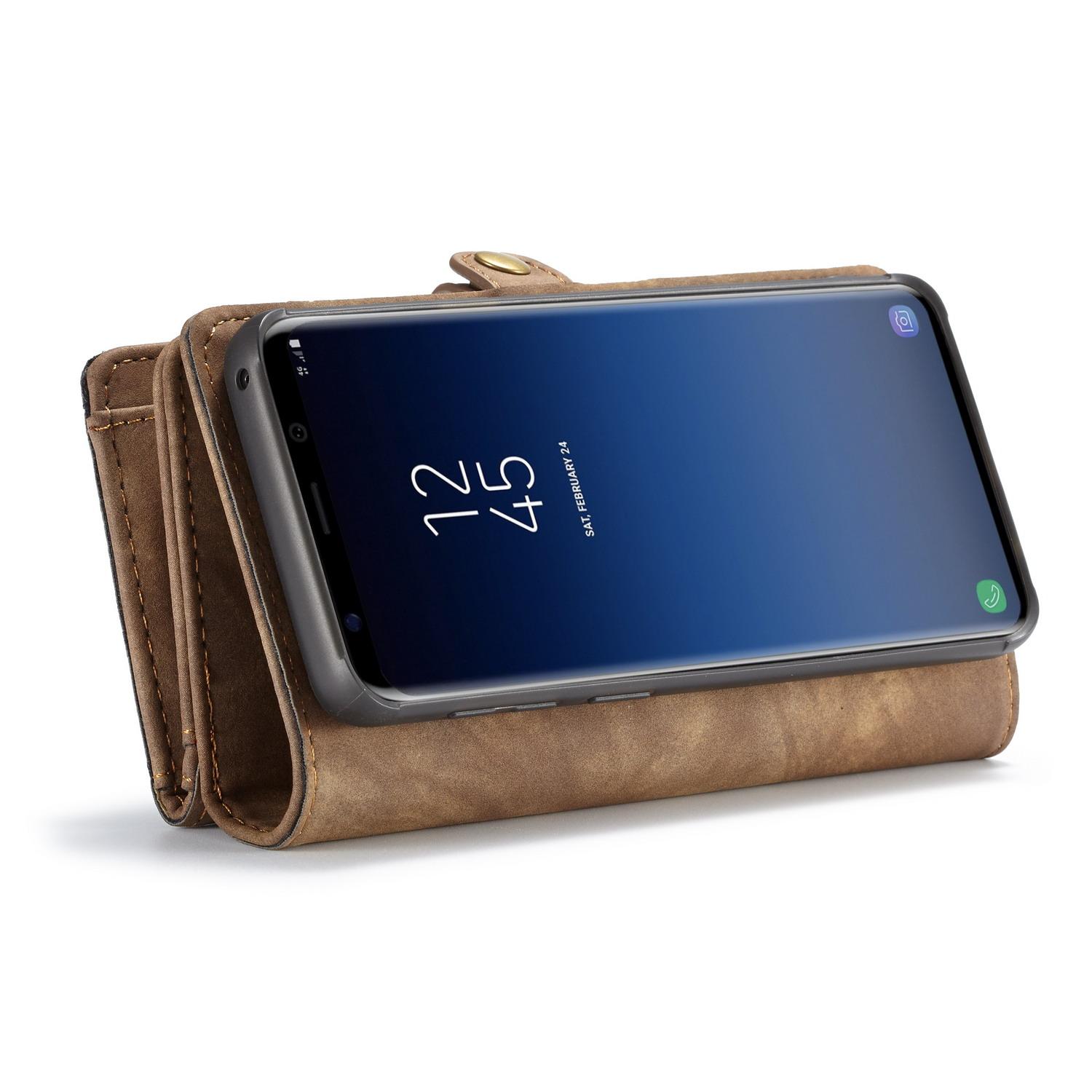 Multi-slot Portemonnaie-Hülle Samsung Galaxy S9 Plus Braun