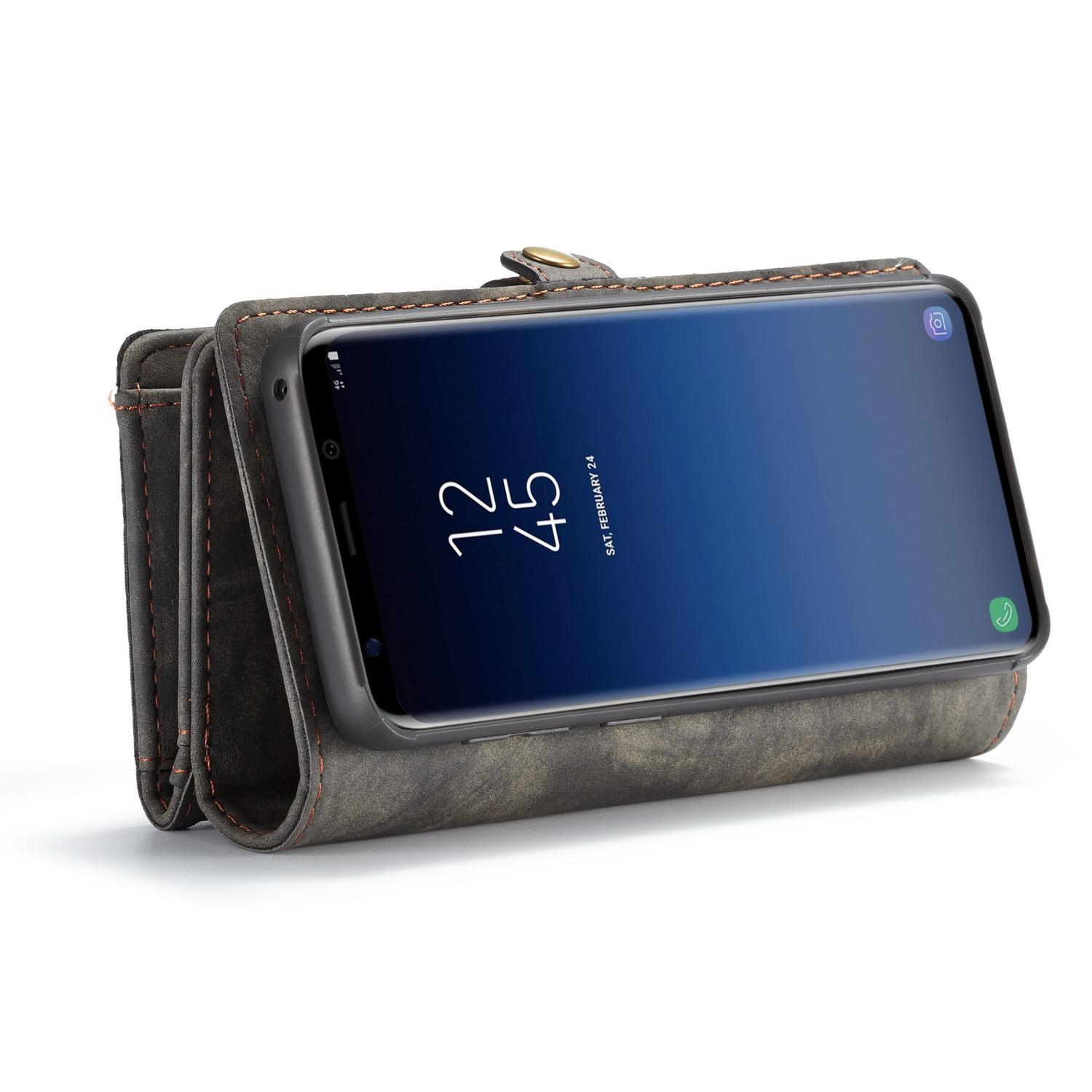 Multi-slot Portemonnaie-Hülle Samsung Galaxy S9 Plus Grau