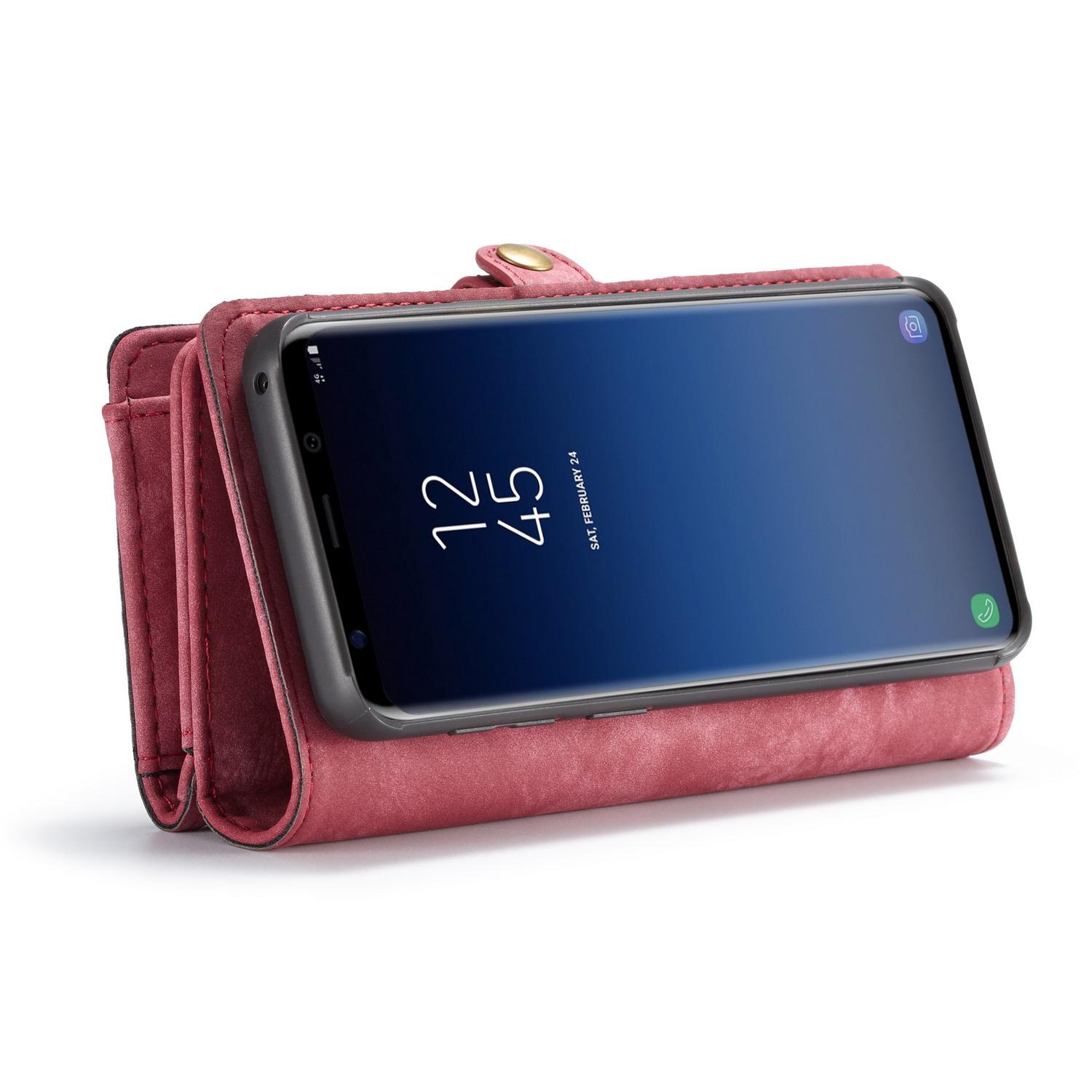 Multi-slot Portemonnaie-Hülle Samsung Galaxy S9 Plus Rot