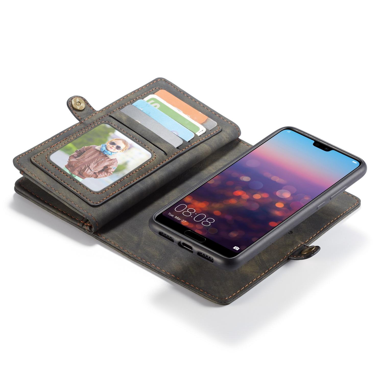 Multi-slot Portemonnaie-Hülle Huawei P20 Grau