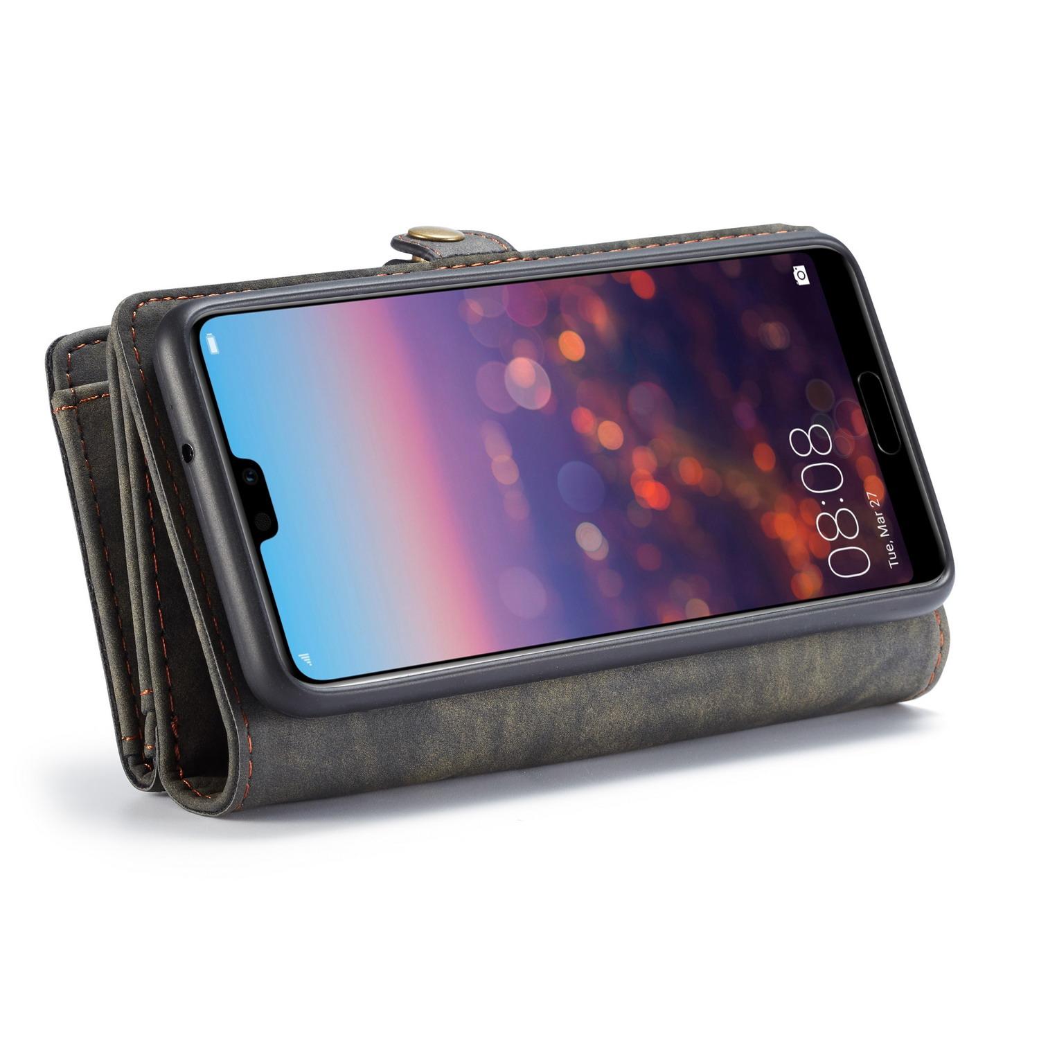 Multi-slot Portemonnaie-Hülle Huawei P20 Pro Grau