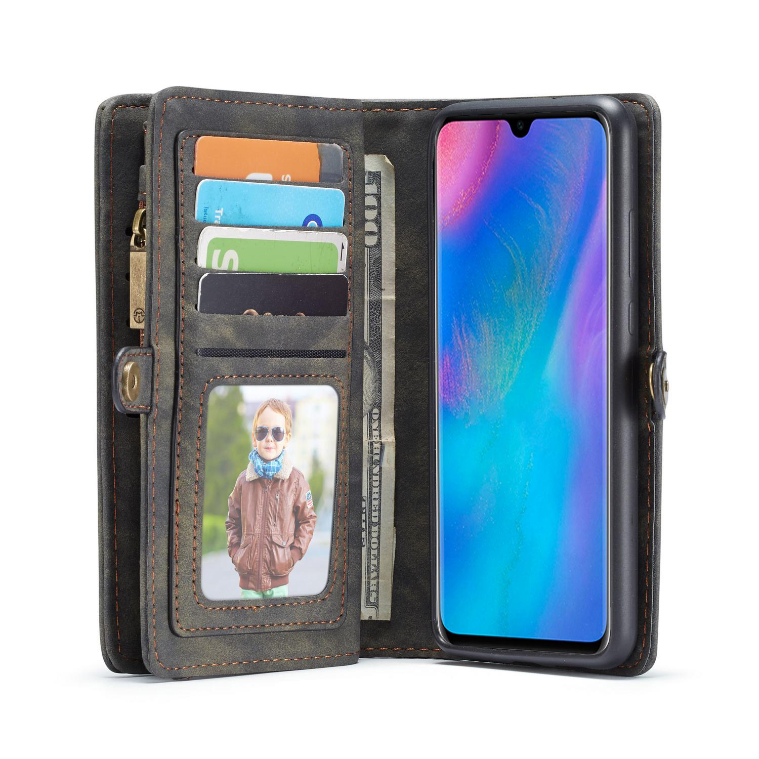 Multi-slot Portemonnaie-Hülle Huawei P30 Grau