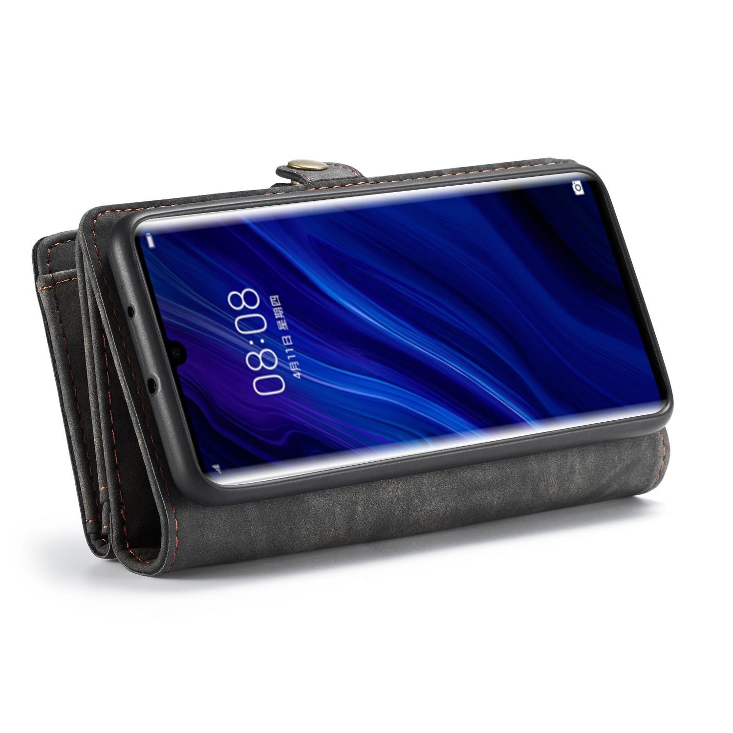 Multi-slot Portemonnaie-Hülle Huawei P30 Pro Grau