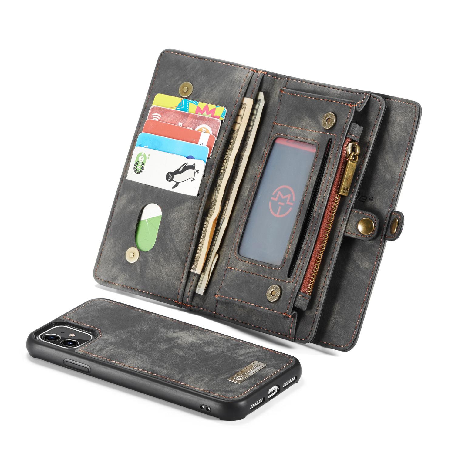 Multi-slot Portemonnaie-Hülle iPhone 11 Grau