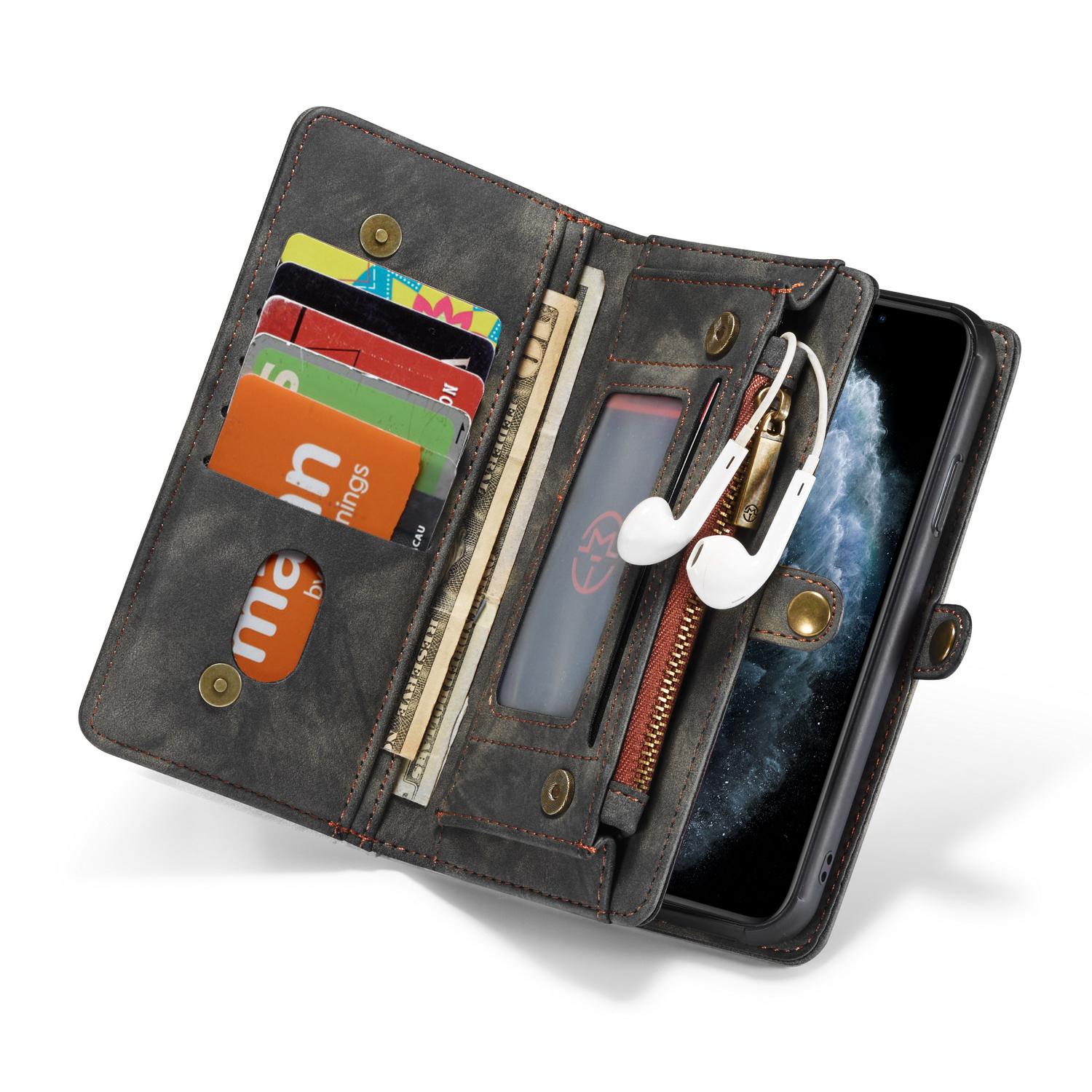 Multi-slot Portemonnaie-Hülle iPhone 11 Grau