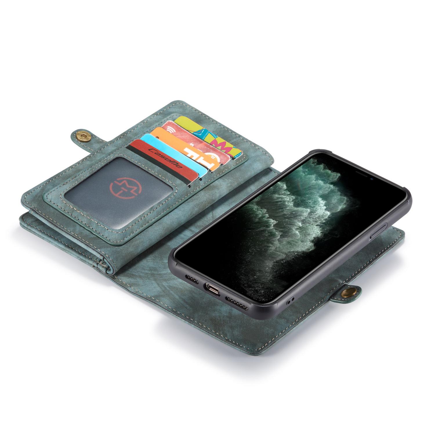 Multi-slot Portemonnaie-Hülle iPhone 11 Pro Max Blau