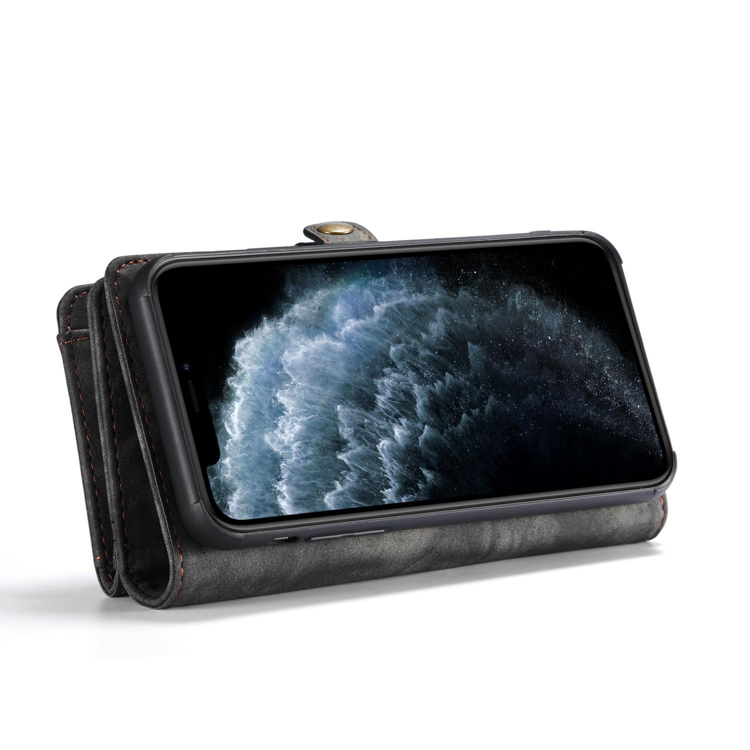Multi-slot Portemonnaie-Hülle iPhone 11 Pro Max Grau